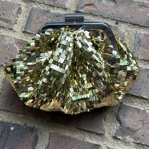 Sondra Roberts Gold sequin bag